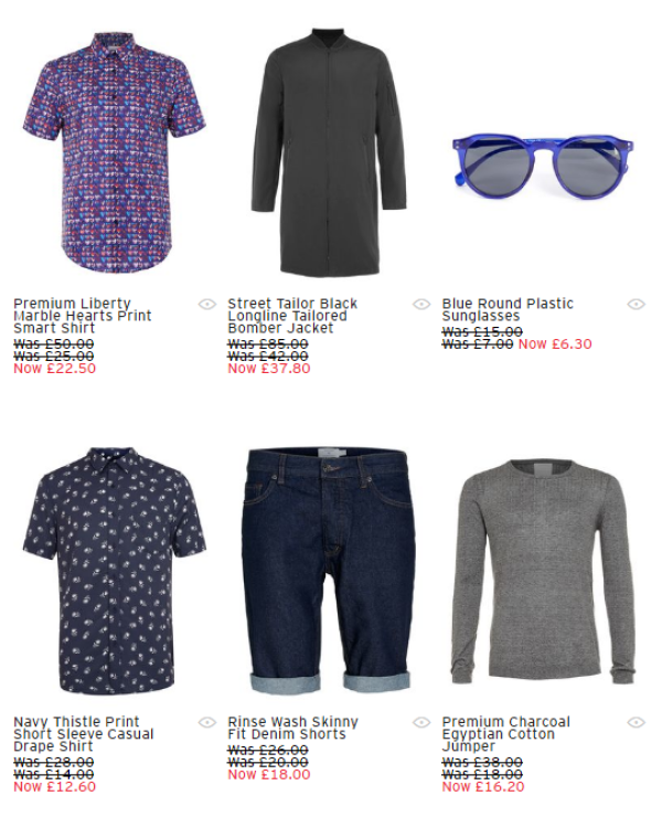 TOPMAN英国官网 夏季促销 清仓区服饰鞋包