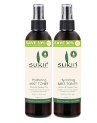 sukin 苏芊 纯天然保湿喷雾爽肤水 250ml*2