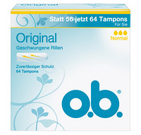 凑单品：o.b. Original 内置式卫生棉条 64条