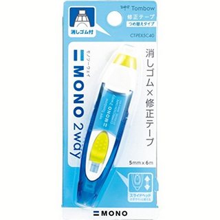 TOMBOW 蜻蜓 MONO 2-Way 82265 双头修正带橡皮擦