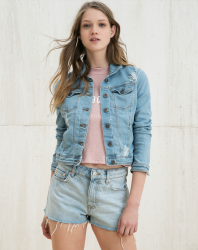 Bershka 01177666 女士牛仔夹克