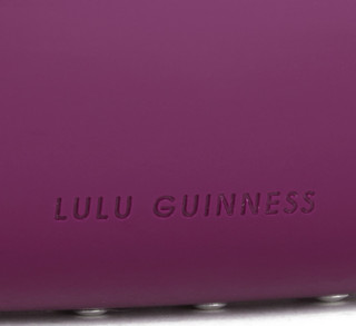 LULU GUINNESS 红唇手拿包 石榴石红色