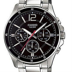 CASIO 卡西欧 手表 MTP-1374D-1A 男款时尚腕表