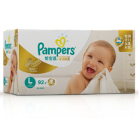 Pampers 帮宝适 特级棉柔 婴儿纸尿裤 大号L92片*2件+凑单品