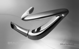 BRAVAT 贝朗 ZAHA 电子触控四水流龙头（Zaha Hadid扎哈.哈迪德团队作品）