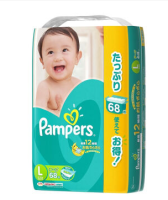 移动端：Pampers 宝适 超薄干爽 婴儿纸尿裤 绿帮 大号L68片*5件+凑单品