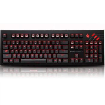 COOLERMASTER 酷冷至尊烈焰枪旗舰版104键有线机械键盘黑色国产茶轴单光
