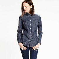 Levi's 李维斯 TAILORED WESTERN 女士牛仔衬衫