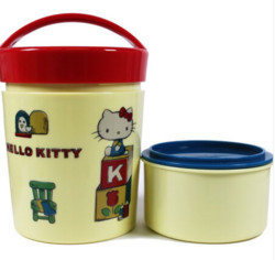 SKATER 斯凯达 Hello Kitty可爱提桶型两层饭盒 580ml