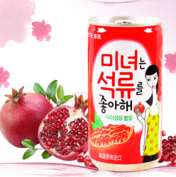 LOTTE 乐天 石榴汁饮料 180ml/罐