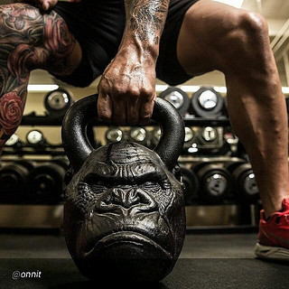 Onnit Primal Kettlebells 兽首提壶哑铃 18磅