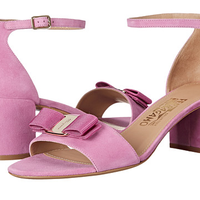 Salvatore Ferragamo Gavina 女款真皮中跟鞋