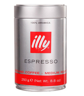 illy 意利 中度烘焙 浓缩咖啡粉 250g