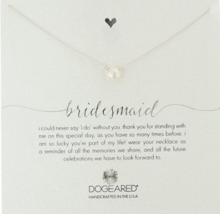 Dogeared  Bridal婚礼系列 白色淡水珍珠项链 16英寸