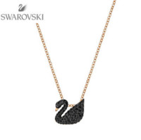 移动端：SWAROVSKI 施华洛世奇 Iconic Swan Small 5204133 黑色天鹅 项链