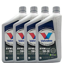 Valvoline 胜牌 SYN POWER 星皇全合成机油SN 5W-30 946ml*4