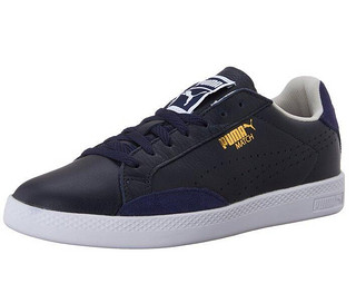 PUMA 彪马 SPORTSTYLE MATCH LO BASIC SPORTS WN'S-W 女子真皮休闲网球鞋 黑 37.5码 US7