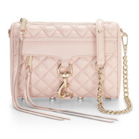 REBECCA MINKOFF Quilted mini MAC 女款真皮斜挎包