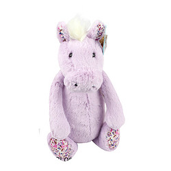  jELLYCAT 邦尼兔 柔软梦幻安抚小马  紫色碎花 M中号 31cm