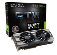 新低价，限地区：EVGA GTX1070 8G FTW 显卡