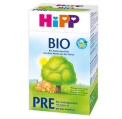 喜宝(HiPP) BIO有机婴幼儿配方奶粉 pre段(0-3月) 600g/盒 德国原装进口 *2件