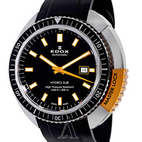EDOX 依度 Hydro-Sub系列  80301-3NOCA-NIN 男士机械腕表