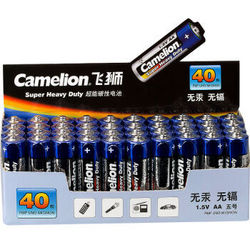 Camelion 飞狮 超能碳性5号电池 40节装