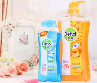 Dettol 滴露 健康沐浴露（柑橘沁爽950g+薄荷冰爽350g）