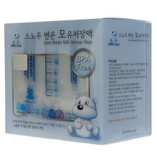 小白熊 (Snow Bear)储奶袋 韩国进口 母乳储存袋 保鲜袋 52片装 200ml 09523