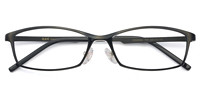 HAN MEGA-TR钛塑不锈钢光学眼镜架-经典亮黑