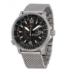CITIZEN 西铁城 Nighthawk夜鹰系列 BJ7008-51E 男款光动能腕表