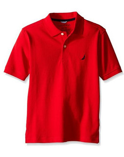 NAUTICA 诺帝卡 Pique Polo 男童短袖T恤 粉色 12个月