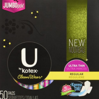 U by Kotex Ultra Thin  Regular 超薄护翼卫生巾 无香型 50片