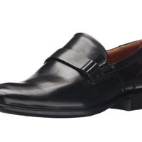 ECCO Cairo Apron Toe Slip-On 男士皮鞋 黑色平头 5-5.5