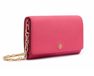 TORY BURCH 汤丽柏琦 ROBINSON 45257 女士斜挎钱包 黑色 45257 018