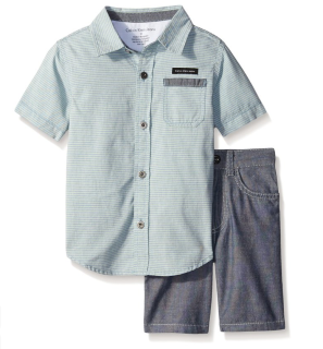 Calvin Klein 2 Piece Set-Chambray 男童套装