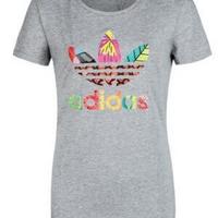 adidas 阿迪达斯 LOGO TEE FRUITS S18504 女士短袖上衣