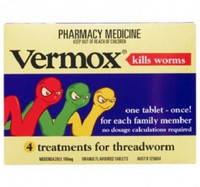 Vermox 儿童成人可咀嚼驱虫药 橙子味 6片装