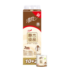 清风 原木纯品 3层240段*12卷*10提