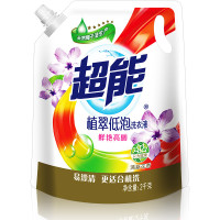 限北京、上海:超能 洗衣液 植翠低泡鲜艳亮丽 2kg/袋*10件
