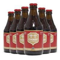 CHIMAY 智美 红帽啤酒330ml*6瓶 修道士精酿 比利时进口
