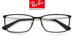 Ray·Ban 雷朋 ORB6348D金属眼镜架+依视路1.552非球面钻晶A+树脂镜片     