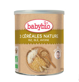  babybio 伴宝乐 有机婴儿3种谷物米糊 250g