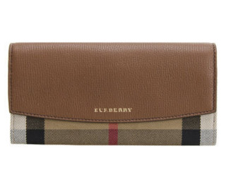 BURBERRY 博柏利 HOUSE系列 女士长款钱包 39968601 浅粉色