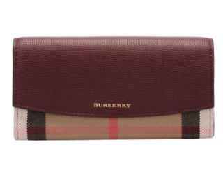 BURBERRY 博柏利 HOUSE系列 女士长款钱包 39968601 浅粉色