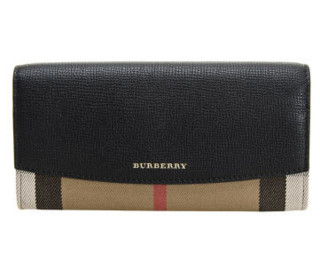 BURBERRY 博柏利 HOUSE系列 女士长款钱包 39968601 浅粉色