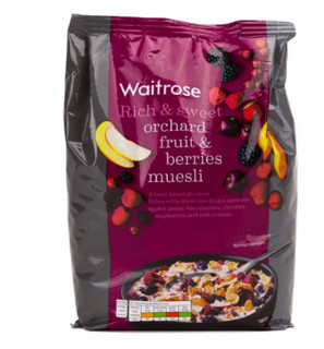 Waitrose 水果和浆果类什锦麦片 1kg