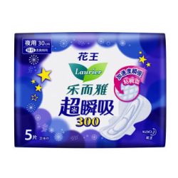 Laurier 乐而雅 超瞬吸 纤巧夜用 护翼型卫生巾 30cm