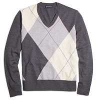 布克兄弟 Brooks Brothers Argyle MS00663 男士V领毛衣
