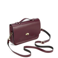 The Cambridge Satchel cloud系列云朵包  酒红色